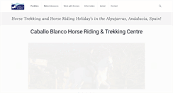 Desktop Screenshot of caballoblancotrekking.com
