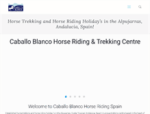 Tablet Screenshot of caballoblancotrekking.com